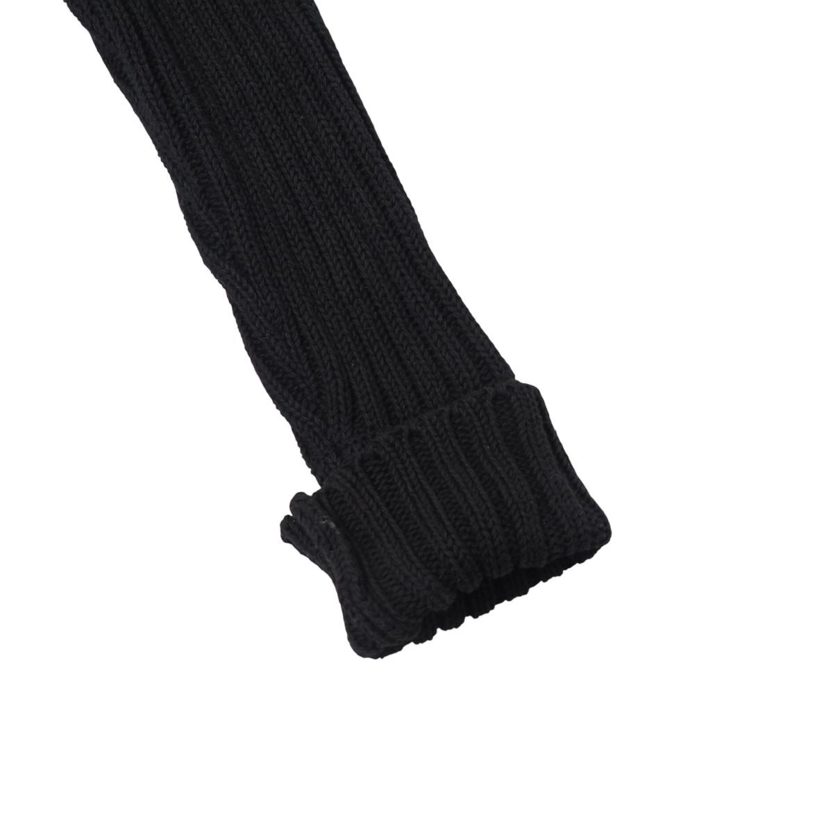 MH9793》FOXEY フォクシー ニット セーター ドライバーズニット Wジップ ジャケット コットン サイズ38 ブラック_画像7