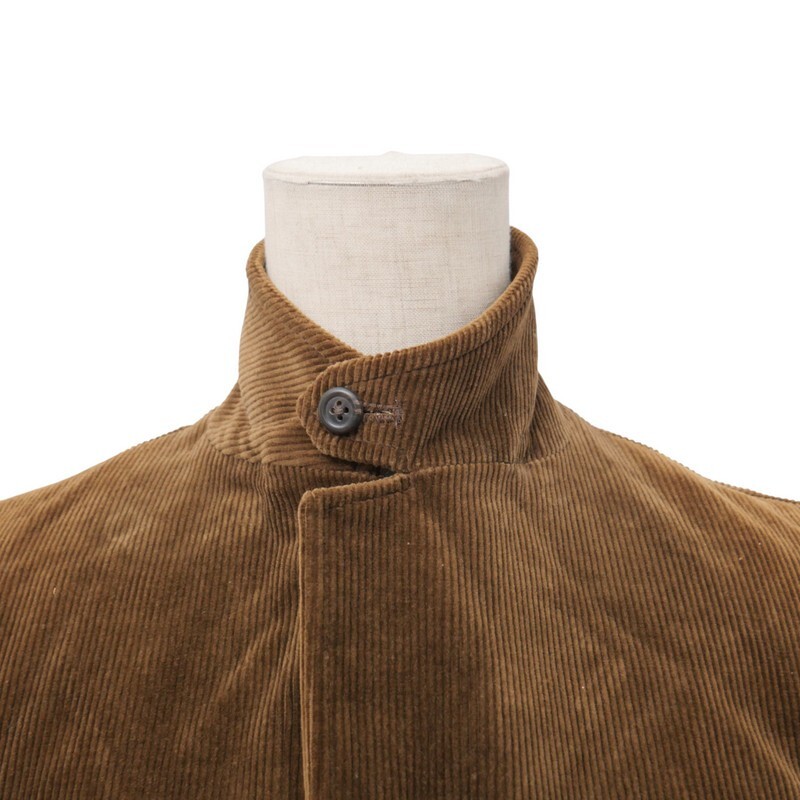 TI8205★RALPH LAUREN ラルフローレン コーデュロイ ストレッチ エルボーパッチ/羊革 ジャケット ブレザー ブラウン サイズ9_画像4