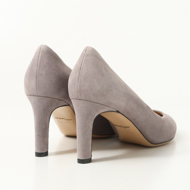 MH9895▼イタリア製*サルヴァトーレフェラガモ Salvatore Ferragamo*スエードレザー パンプス 靴 6C(23.0cm相当) グレー_画像3