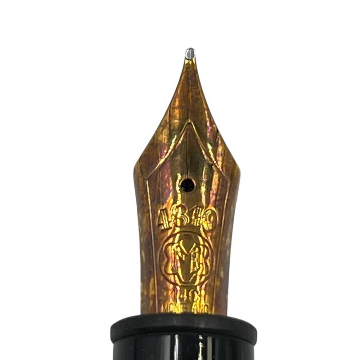 MONTBLANC モンブラン マイスターシュテック 万年筆 4810 M ペン先 14C 585 ブラック NO.146 筆記未確認
