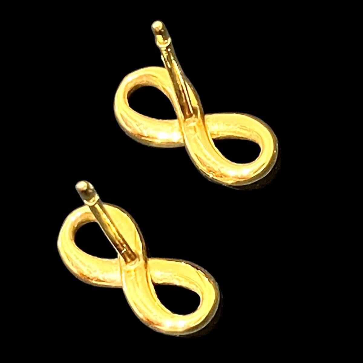 ティファニー Tiffany&Co. インフィニティ YG AU750 K18 ネックレス&ピアス セット_画像9