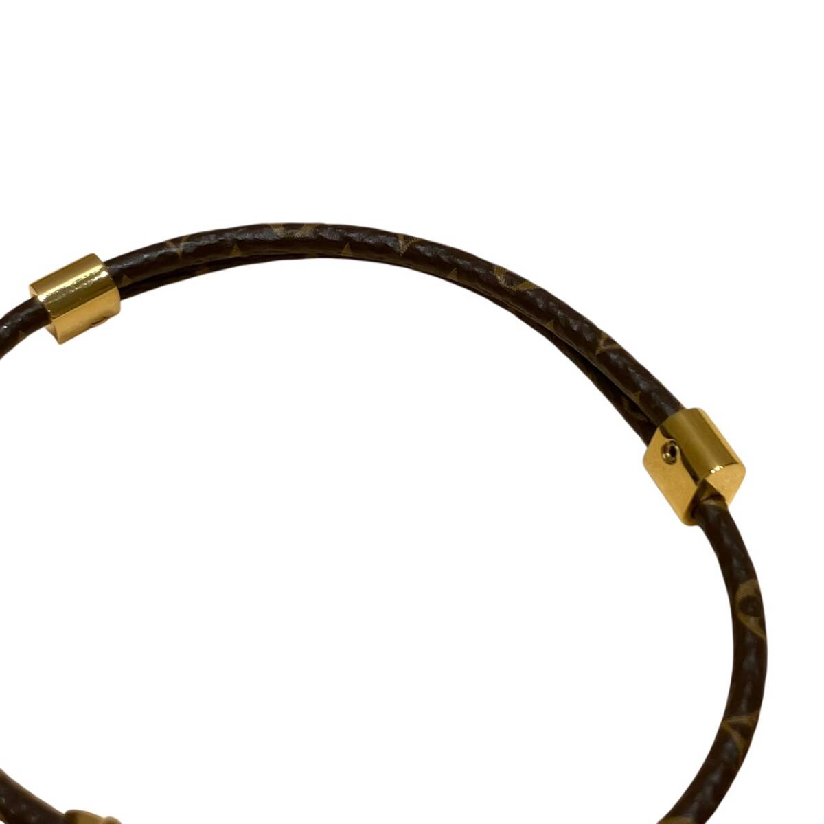 美品 LOUIS VUITTON ルイヴィトン モノグラム LV アイコニック フラワー ブレスレット M8870Z BC5204_画像7