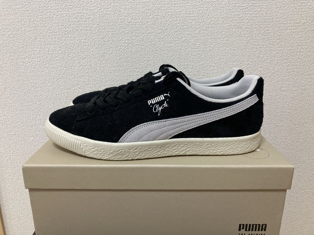 新品 未使用 PUMA CLYDE HAIRY SUEDE プーマ クライド ヘアリースエード スニーカー 28cm ブラック_画像2