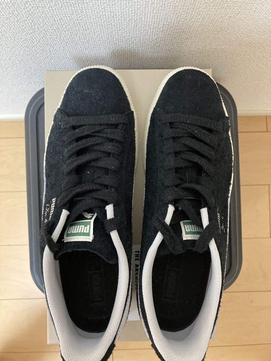新品 未使用 PUMA CLYDE HAIRY SUEDE プーマ クライド ヘアリースエード スニーカー 28cm ブラック_画像3