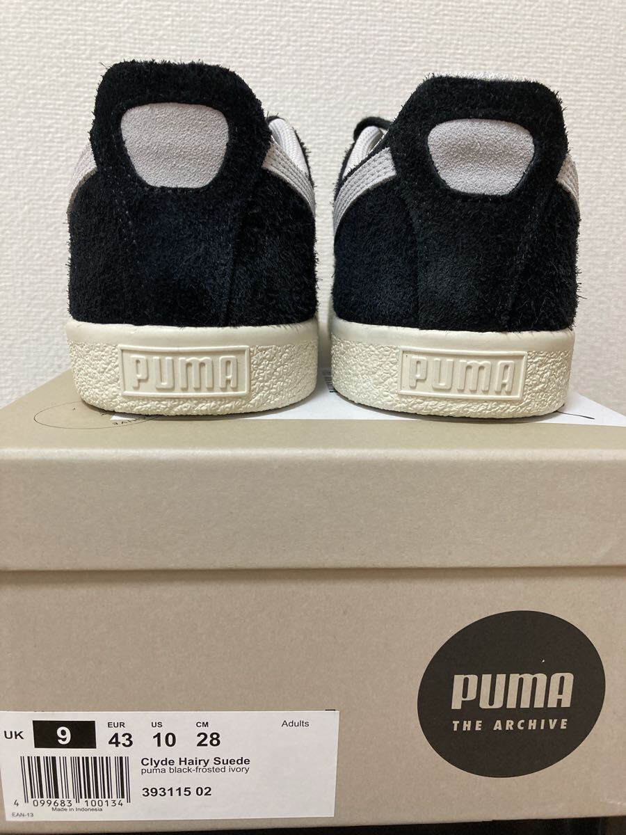 新品 未使用 PUMA CLYDE HAIRY SUEDE プーマ クライド ヘアリースエード スニーカー 28cm ブラック_画像4
