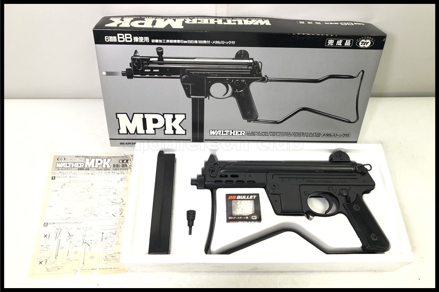 東京)東京マルイ ワルサー MPK メタルストック付　エアーコッキングガン　18才以上用_画像1