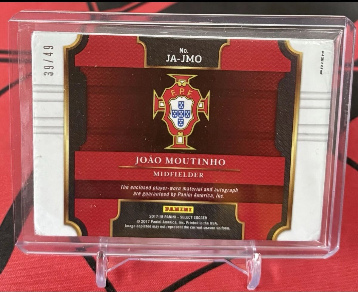 2017-18 Select Soccer JA-JMO Copper Prizm Joao Moutinho Autograph /49 Player Worn_画像2