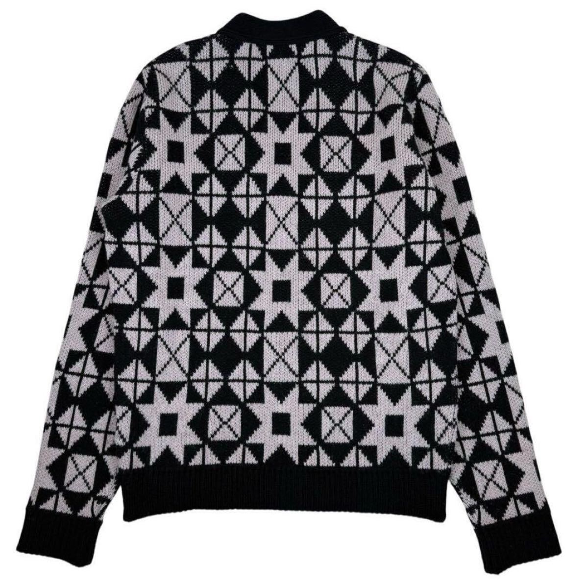 rats ラッツ ウールアクリル 総柄ニットカーディガン　サイズM_画像2