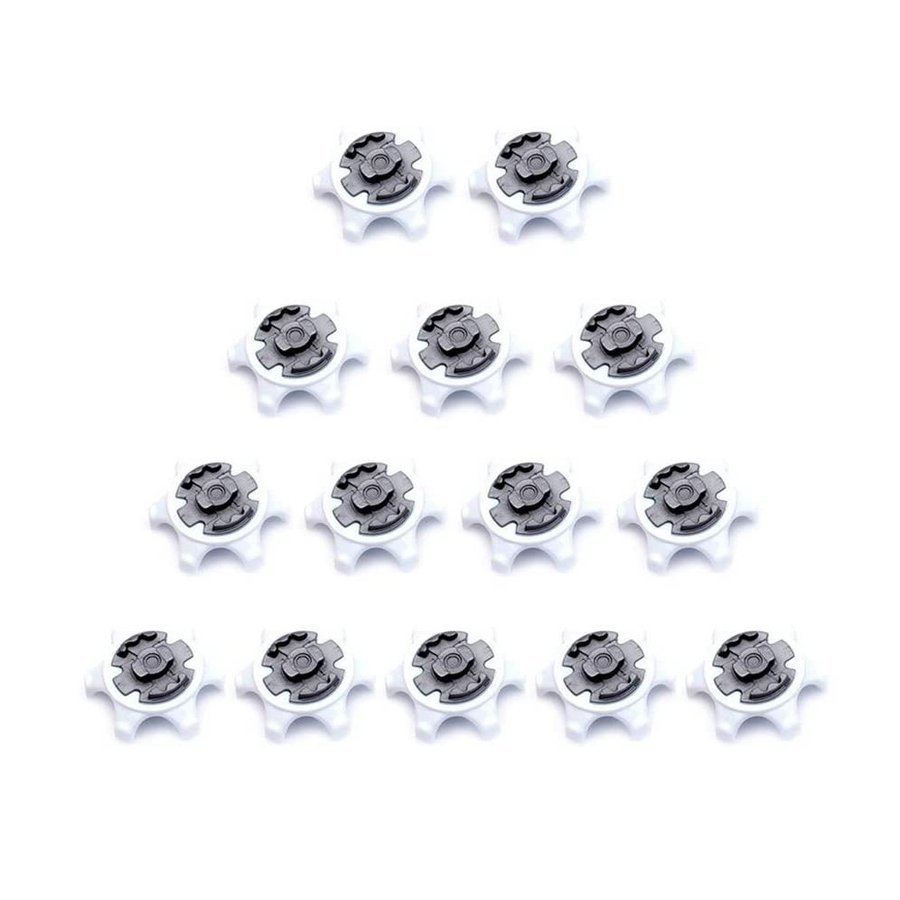 adidas THiN Tech Cleat ゴルフシューズ スパイク鋲 交換用 ソフトスパイク 靴鋲 トレーニング 滑り止め 付け替え用 14個セット 黒 白_画像1