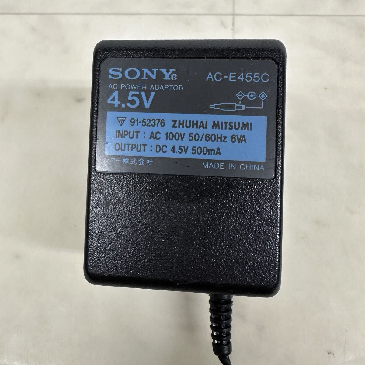 SONY AC-E455C 純正 ACアダプター ソニー 4.5V 500mA 動作未確認【管4609Y】_画像2