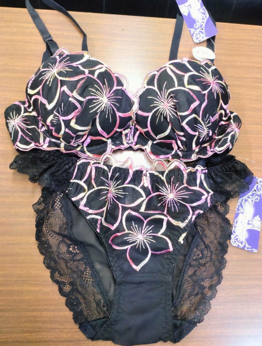 ブラジャーショーツ　C65 M ブラック_画像2