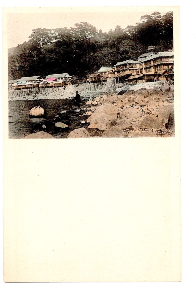 手彩色　長崎　島原　雲仙　小浜　海岸②_画像1