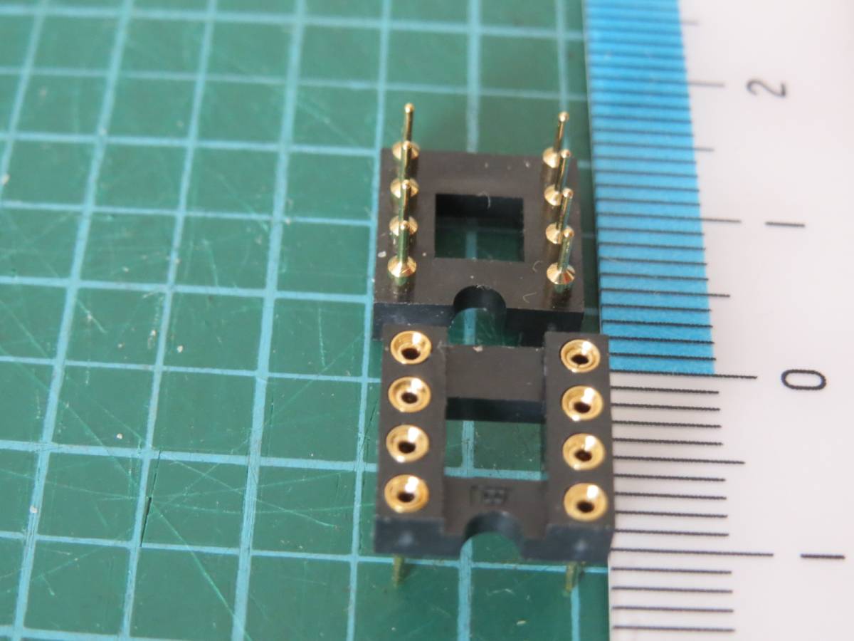 オペアンプ交換用　金メッキ丸ピンICソケット　８ピン　２個１組～送料込み～_画像3