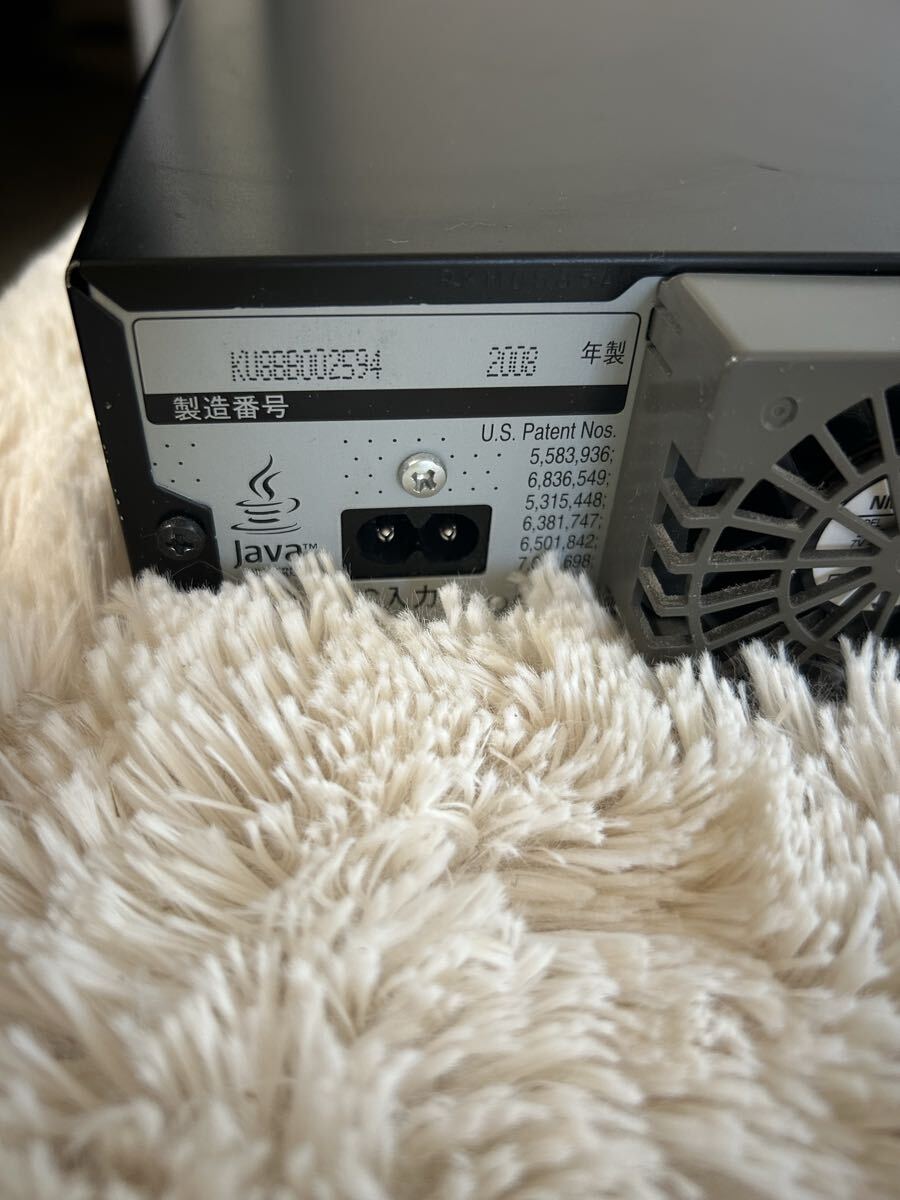 Panasonic パナソニック DMR-BW900 リモコン付 BDレコーダー 2008年製_画像9