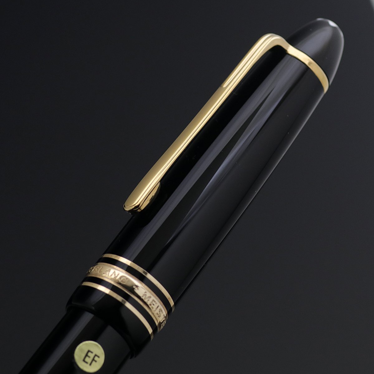 1円～ 未使用 MONTBLANC モンブラン マイスターシュテュック 萬年筆 146 全金 14K ニブEF 箱 GERMANY