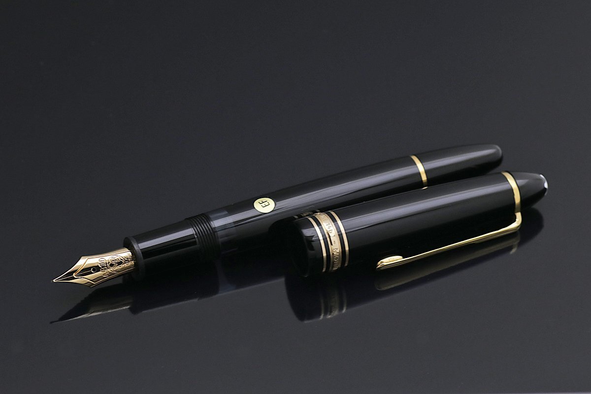 1円～ 未使用 MONTBLANC モンブラン マイスターシュテュック 萬年筆 146 全金 14K ニブEF 箱 GERMANY