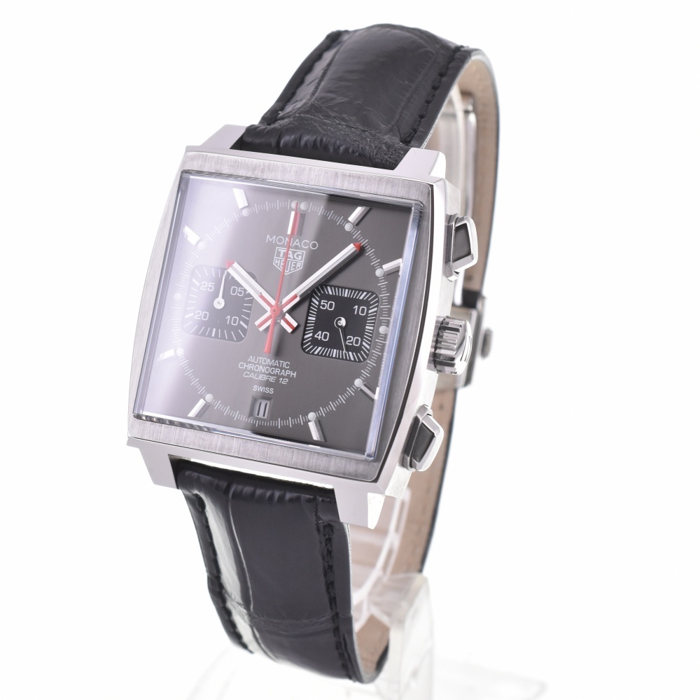 タグホイヤー TAG HEUER CAW211J.FC6476 モナコ クロノグラフ キャリバー12 自動巻き メンズ 良品 L#142920_画像2