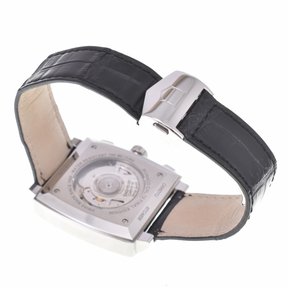 タグホイヤー TAG HEUER CAW211J.FC6476 モナコ クロノグラフ キャリバー12 自動巻き メンズ 良品 L#142920_画像5