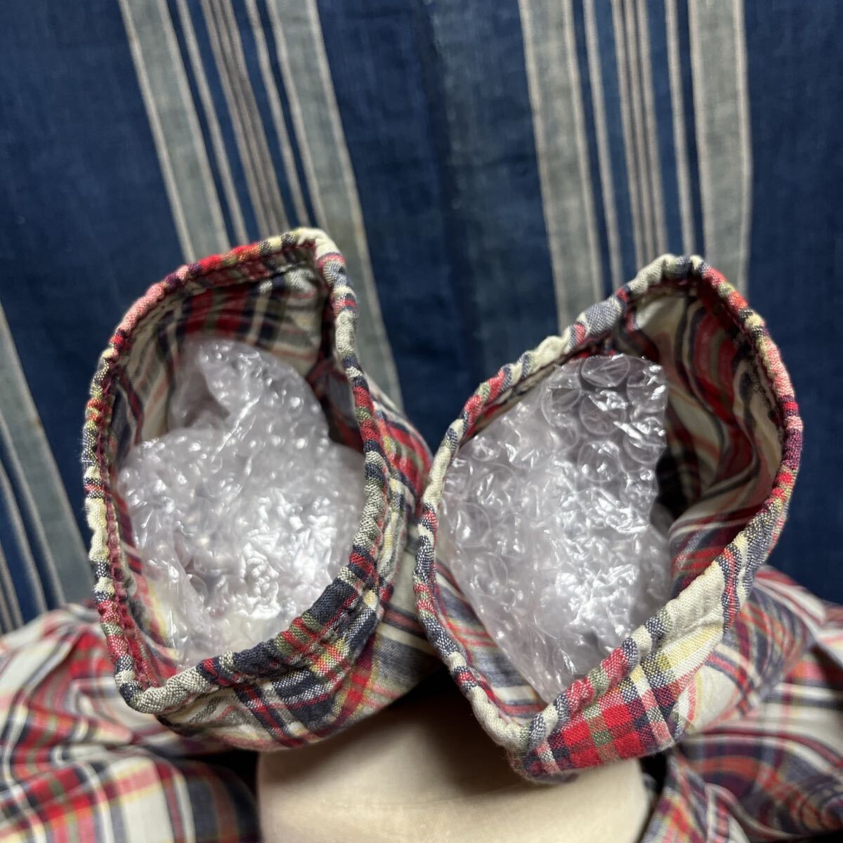 2 60s sportswear half zip parka 60年代 アノラック usa製 アメリカ製 pullover プルオーバー インド綿 インディアンマドラス チェック_画像1