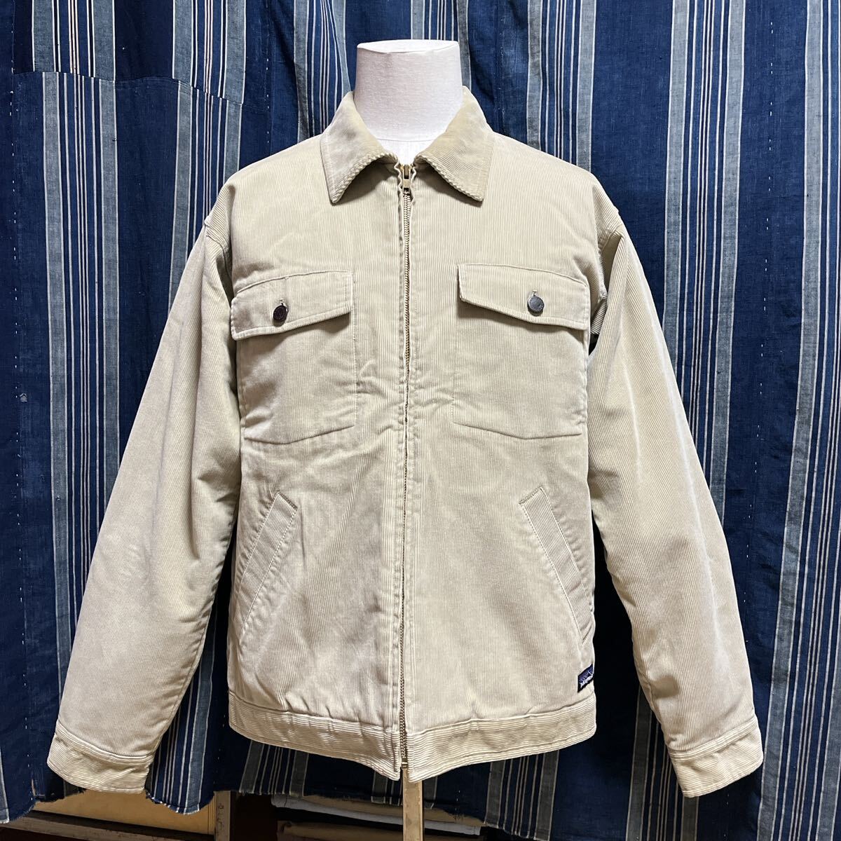 rare 2009 patagonia ship wright lined work jacket 27200 zipup corduroy コーデュロイ ジップアップ ジャケット 廃番 中綿_画像2