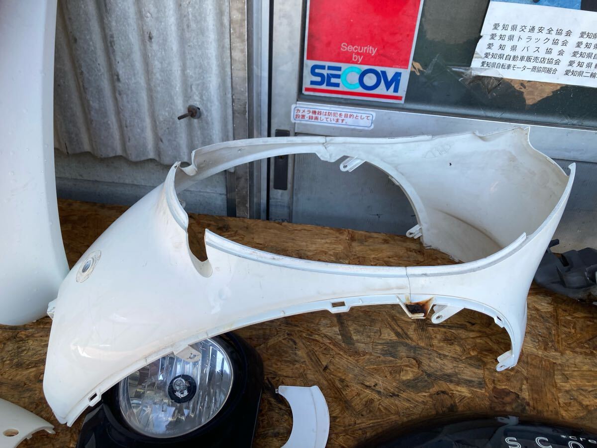 60067■ ホンダ クレアスクーピー AF55 (131番台〜) 外装 インナーレッグ フロント カウル サイド カバー モール フェンダー セット 下_画像6