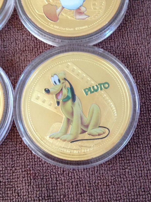 MC)ディズニー ミッキー、ミニー等 記念銀貨、コインカラーメダル 6枚_画像7