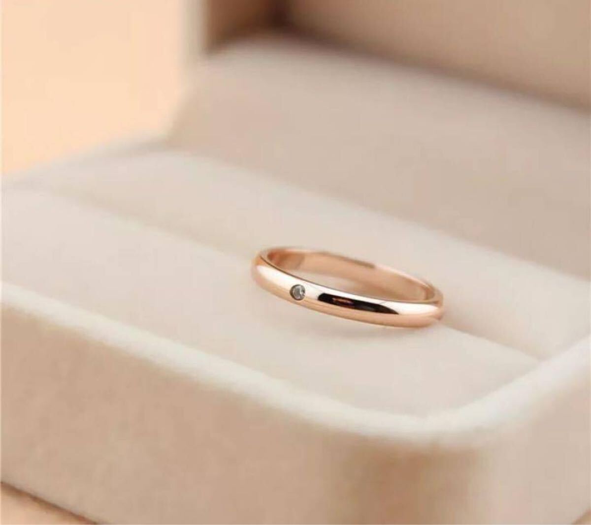 ステンレスリング 丸一粒  指輪 ピンキーリング リング ステンレス指輪 サージカルステンレス 金属アレルギー対応_画像2