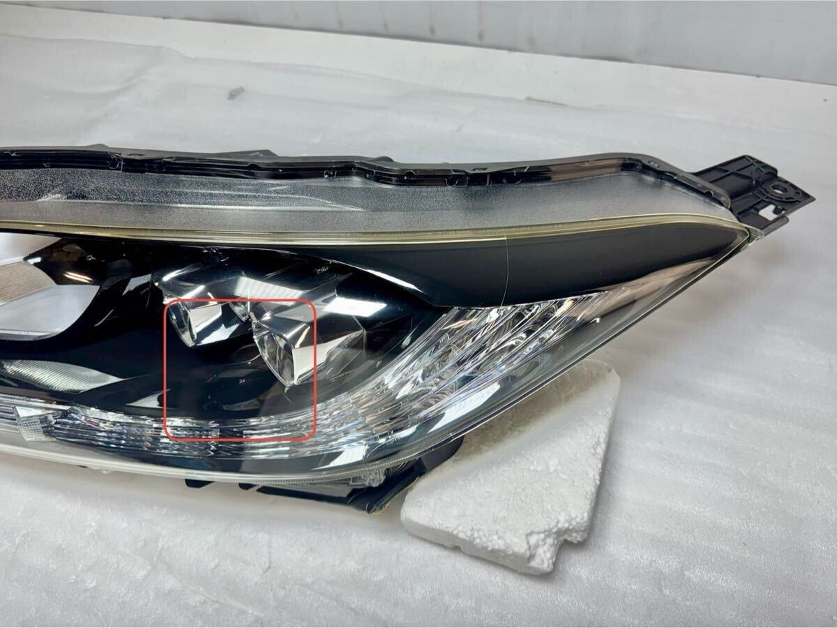 S-4972 ヴェゼル ハイブリッド 左 ヘッドライト LED RU3 前期 中期 KOITO 100-62164 打刻:11 HONDA 純正 10.13@佐_画像5