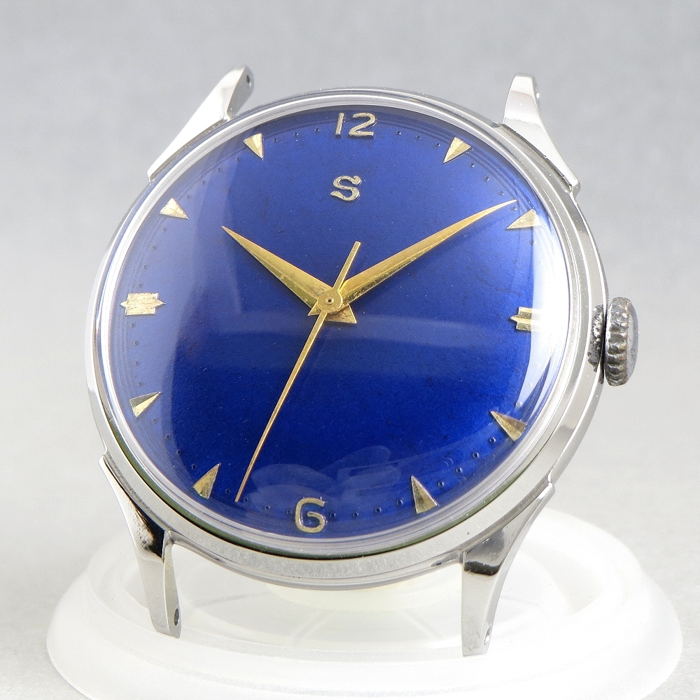 OH済　1950s　SEIKO　UNIQUE　セイコー　ユニーク　15石　機械式　手巻　腕時計　赤機械　アンティーク　チラネジ　JAPAN　MADE_画像1