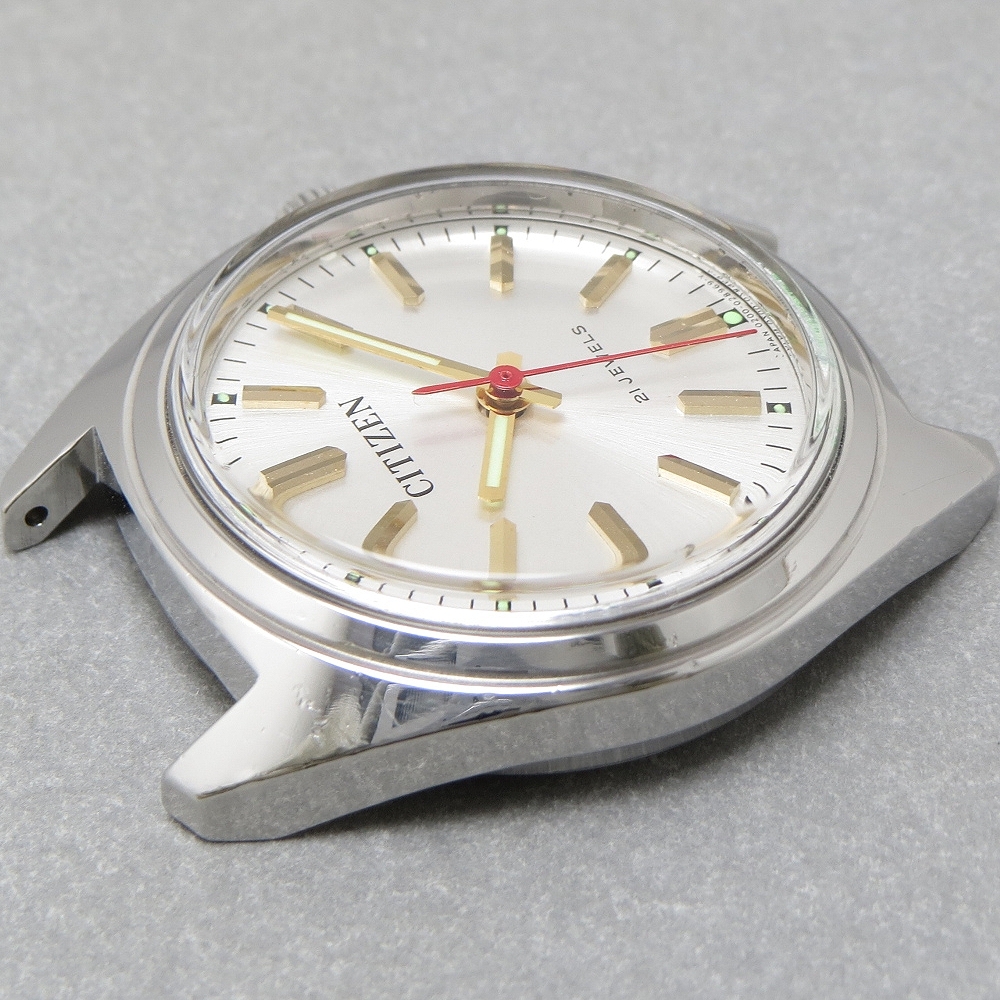 OH済 1970s CITIZEN 53-8019 シチズン 21石 機械式 手巻 腕時計 ホーマー ムーブメント アンティーク パラショック JAPAN MADE_画像9