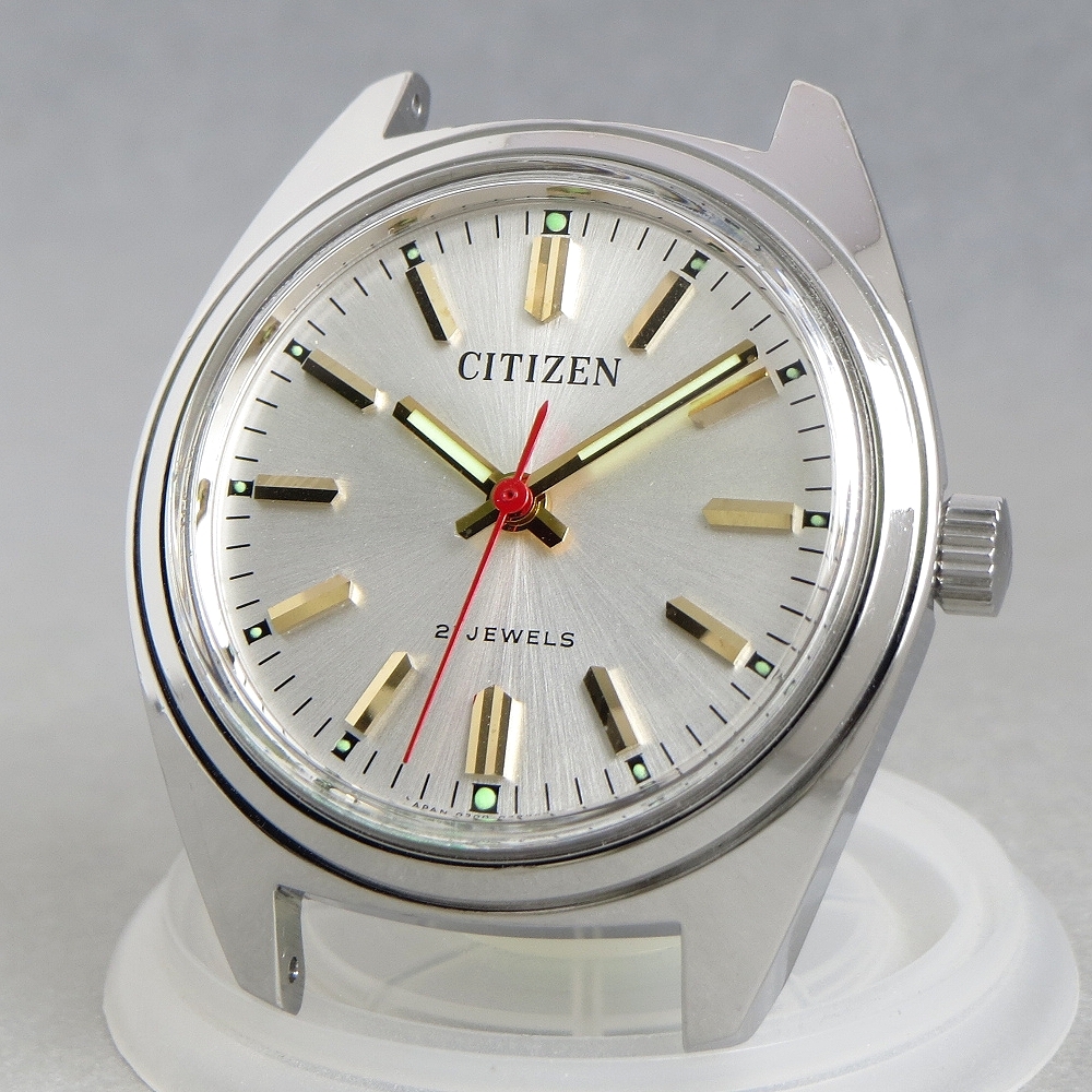 OH済 1970s CITIZEN 53-8019 シチズン 21石 機械式 手巻 腕時計 ホーマー ムーブメント アンティーク パラショック JAPAN MADE_画像1
