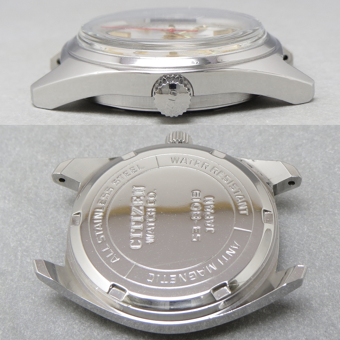 OH済 1970s CITIZEN 53-8019 シチズン 21石 機械式 手巻 腕時計 ホーマー ムーブメント アンティーク パラショック JAPAN MADE_画像5