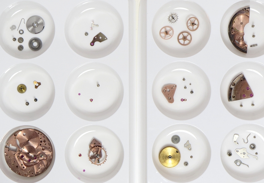 OH済　1950s　SEIKO　UNIQUE　セイコー　ユニーク　15石　機械式　手巻　腕時計　赤機械　アンティーク　チラネジ　JAPAN　MADE_画像3