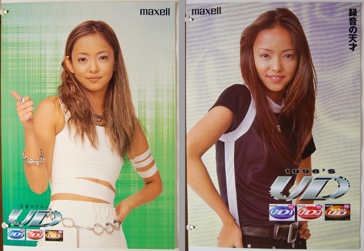 ◆９種セット◆安室奈美恵・マクセル 販促用ポスター●未使用品●1997年頃 _画像2