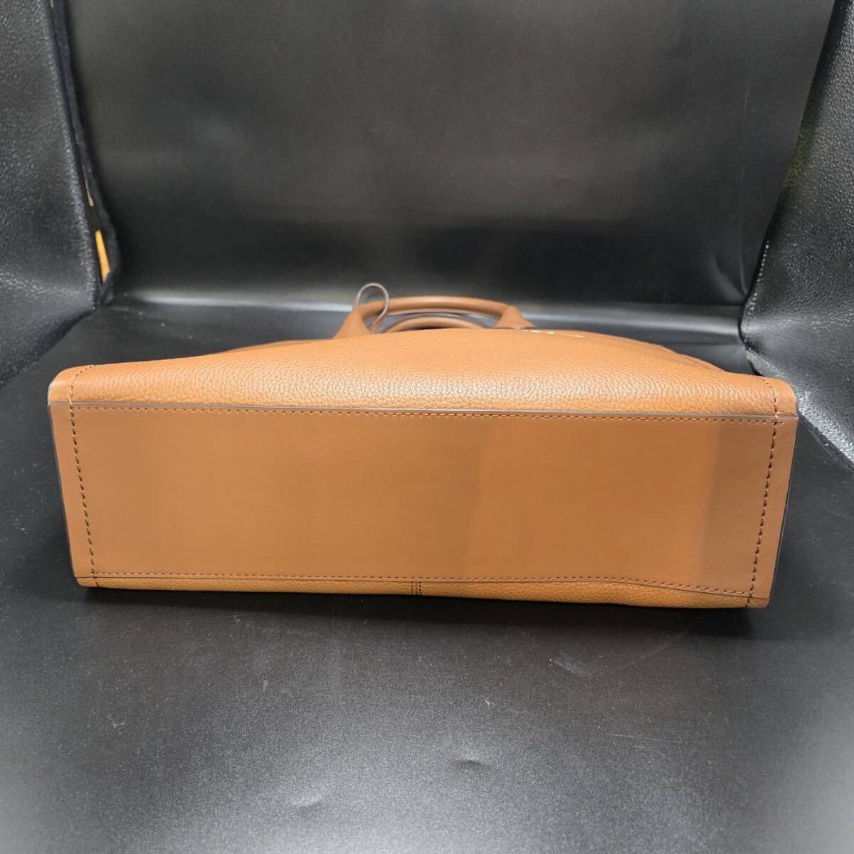 【美品】MICHAEL KORS 35S2G7ZT7L トートバッグ EMPIRE MD TZ TOTE レザー ブラウン ロゴ ハンドバッグ マイケルコース レディース_画像6