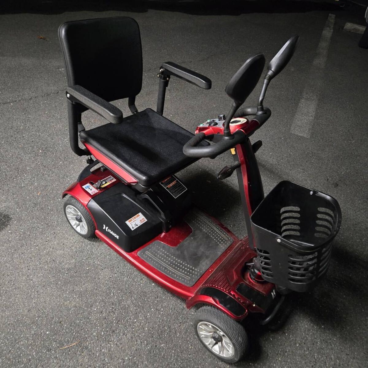 【動作確認済み】HAIGE ハイガー産業 シニアカー HG-DWAC01S 電動カート ライト点灯 取扱説明書付き 中古 美品 埼玉県直接引取り_画像1