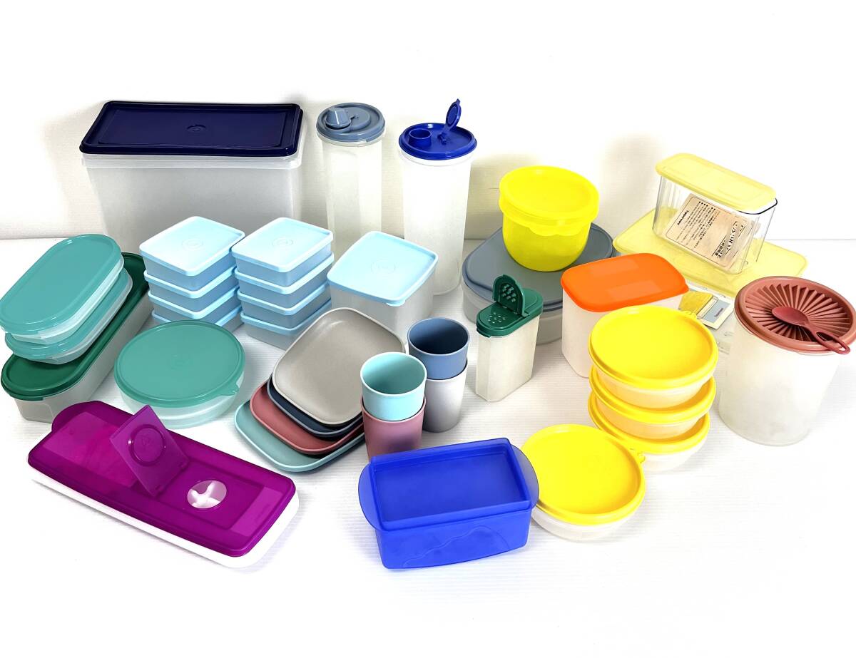 新品37点◆タッパーウェア【フリーザーメイト/バターディッシュ/アイストレイ/だ円/ボール/ポケットメイト/クリアメイト】未使用 保存 密閉_画像1