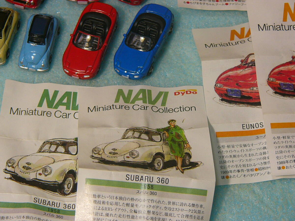 未使用品 マイクロダイキャストモデル他 HONDA/EUNOS/TOYOTA/SUBARU/MITSUBISHI等 16台set (長期保存品) NAVI Miniature Car Collection 他_画像8