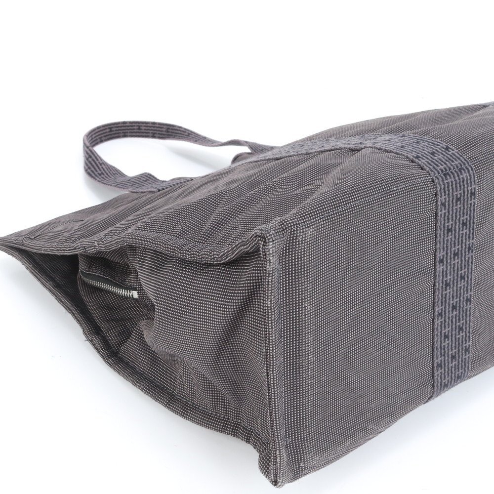 1円■極美品■エルメス■エールライン トート バッグ ショルダー ビジネス 通勤 書類鞄 A4 グレー メンズ RRE CT45-5_画像4