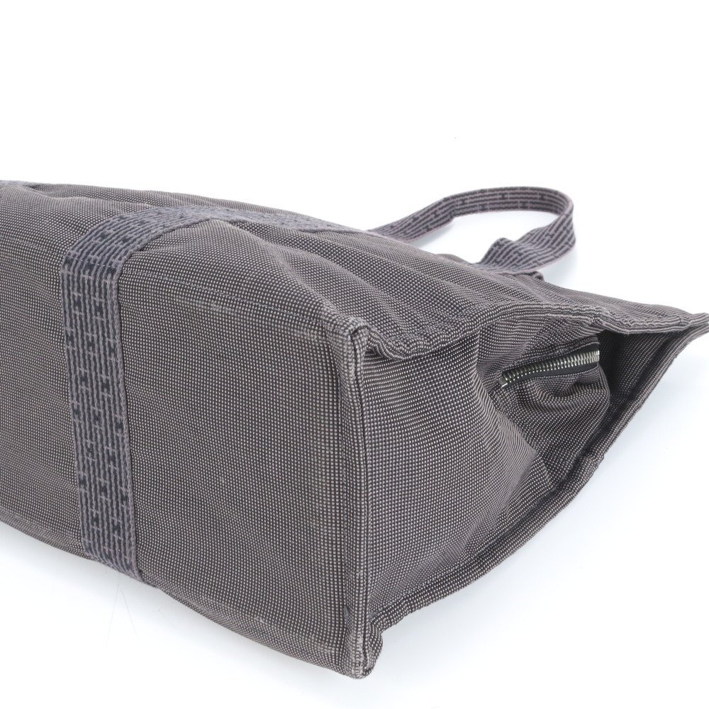 1円■極美品■エルメス■エールライン トート バッグ ショルダー ビジネス 通勤 書類鞄 A4 グレー メンズ RRE CT45-5_画像6