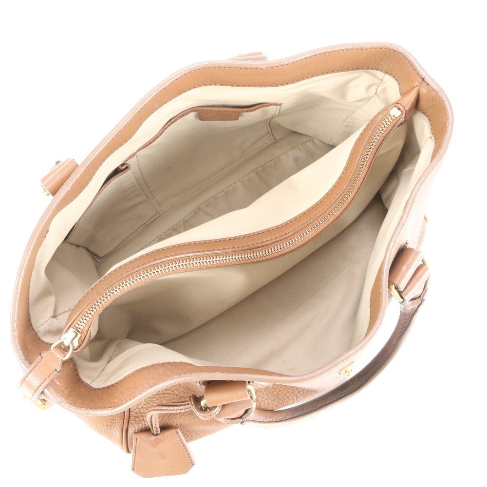 ■美品■セリーヌ■ニューブギー レザー トート バッグ 肩掛け ショルダー ハンド ブラウン 茶色 レディース RRE CS33-9_画像7