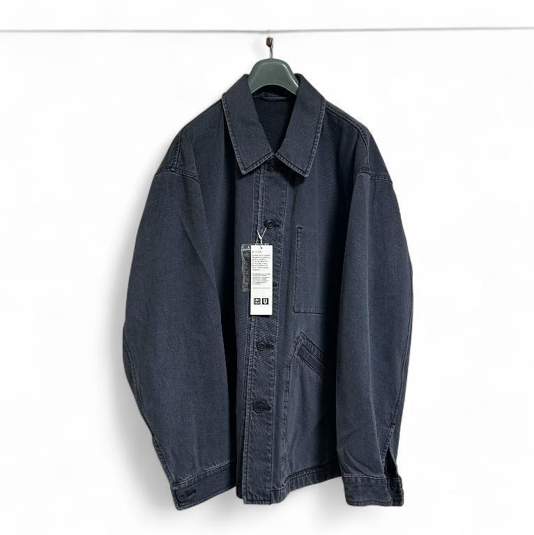 【新品】UNIQLO U オーバーサイズカラーデニムジャケット　XXL ユニクロ公式 | オーバーサイズカラーデニムジャケット