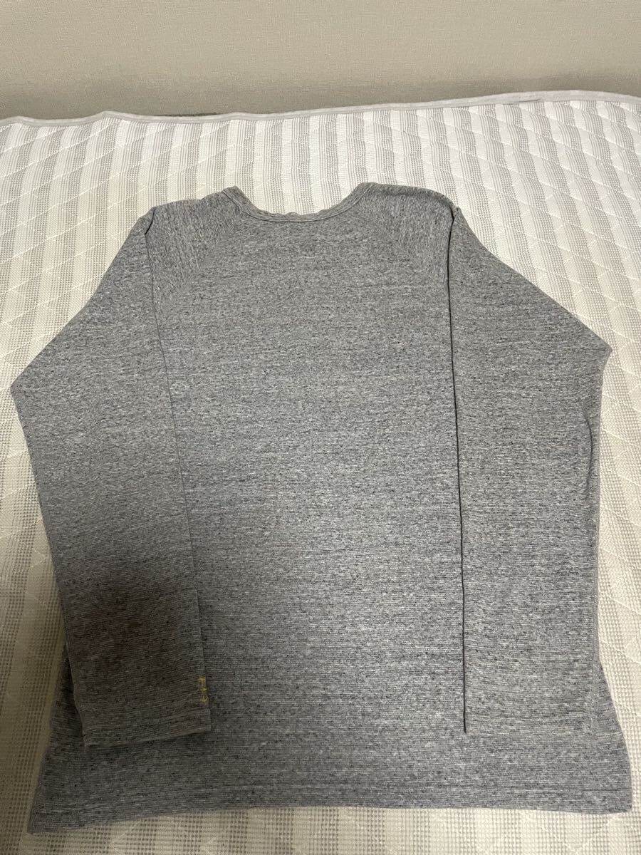 ③ 美品 ハリウッドランチマーケット ハリラン 長袖Tシャツ ロンT カットソー サーマル ストレッチフライス H刺繍 長袖 ジャケット Tシャツ_画像2