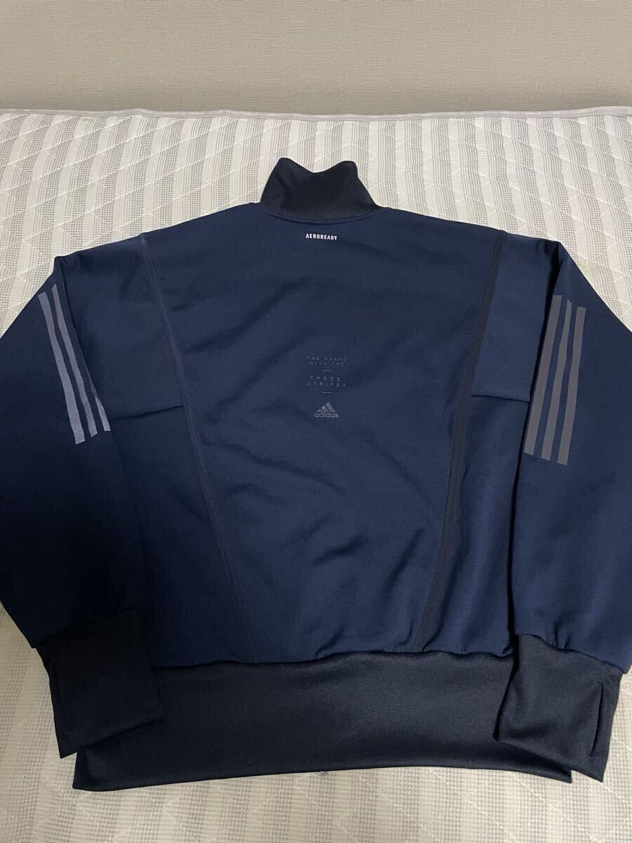 ① 美品 adidas アディダス トラックジャケット ジャージ ランニング スニーカー ジャケット プリント アディダスオリジナルス M L 長袖_画像2