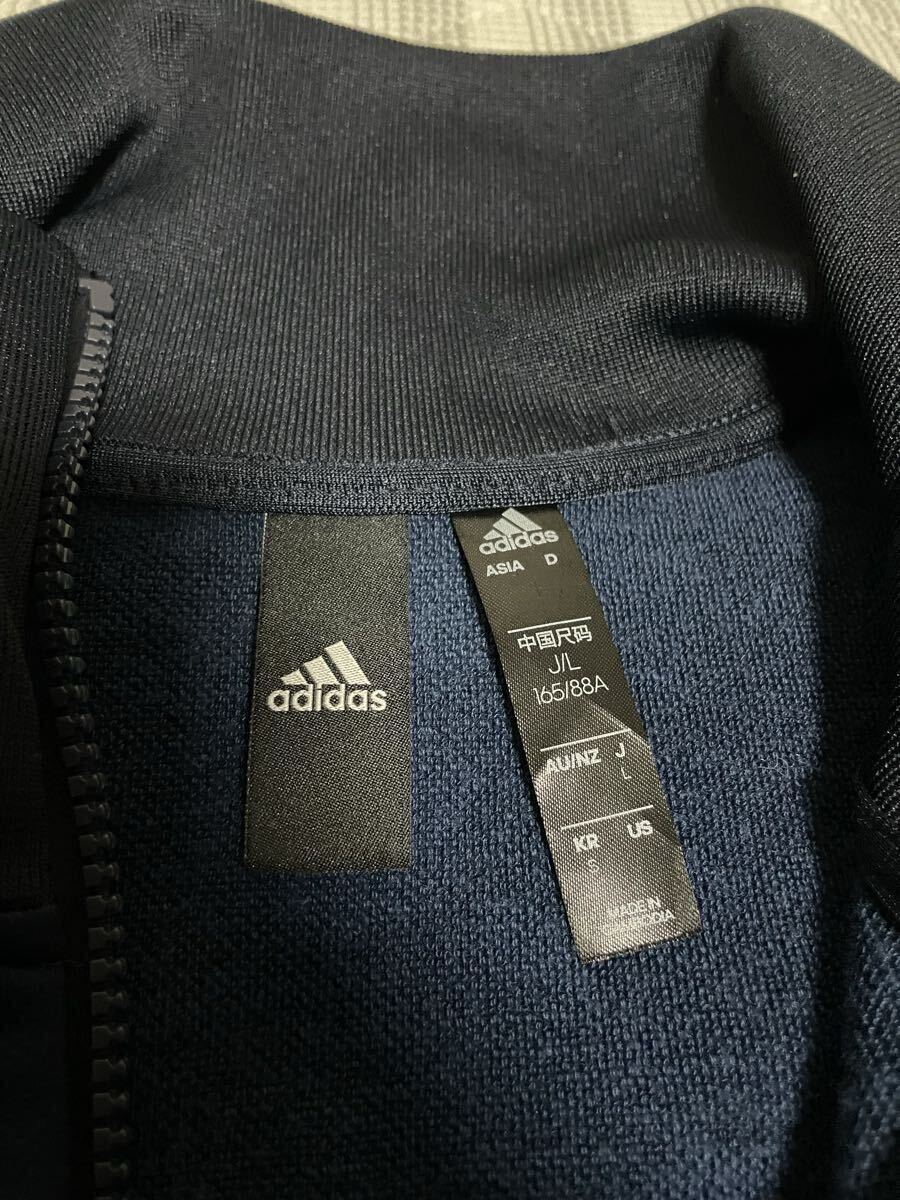 ① 美品 adidas アディダス トラックジャケット ジャージ ランニング スニーカー ジャケット プリント アディダスオリジナルス M L 長袖_画像5