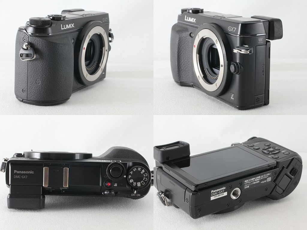 ◆極上美品◆パナソニック Panasonic LUMIX DMC-GX7 ボディ ブラック 僅か1520ショット◇M48694_画像4