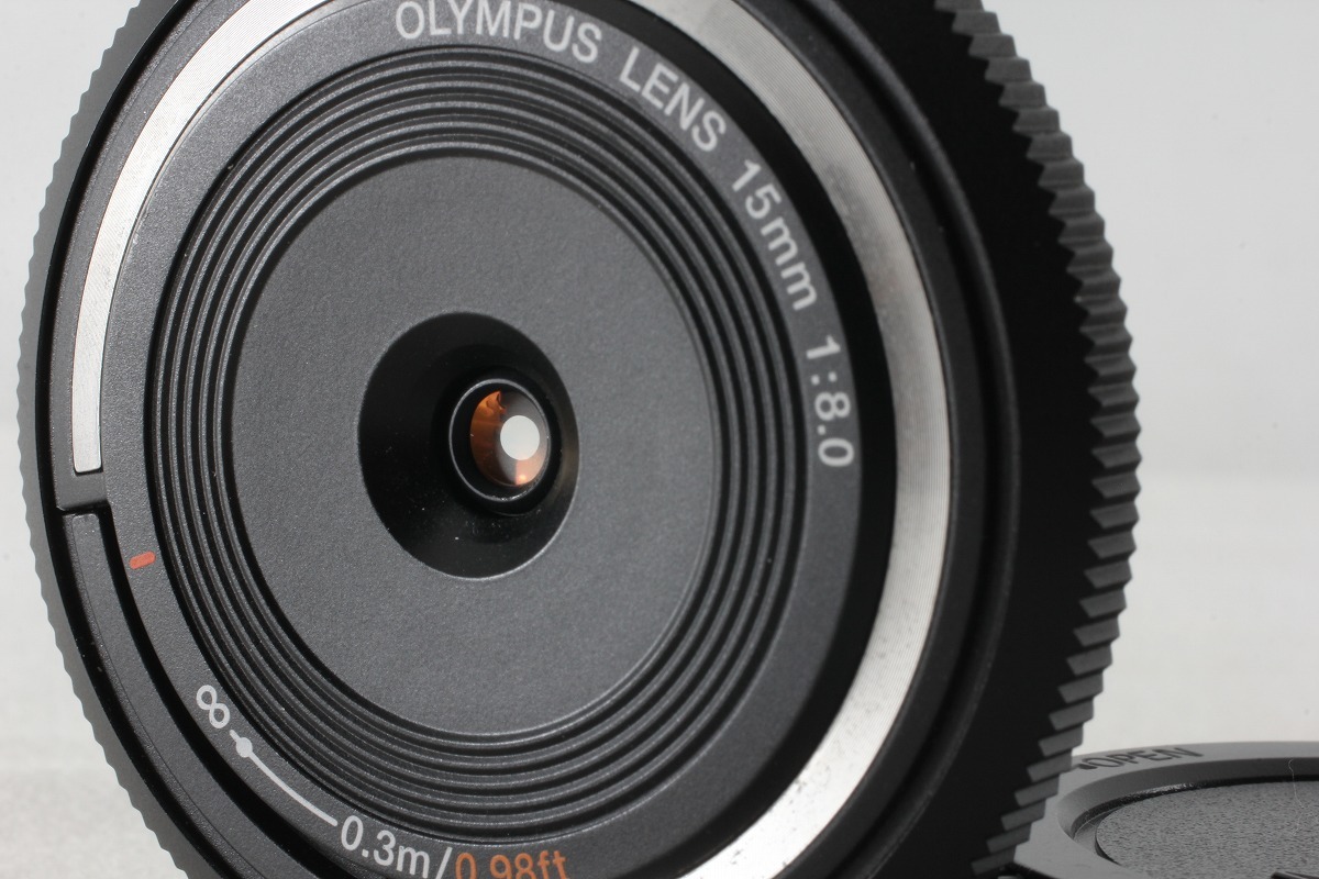 ◆新品同様◆オリンパス OLYMPUS 15mm F8 ボディキャップレンズ BCL-1580 ブラック 取説 元箱◇M48695_画像5