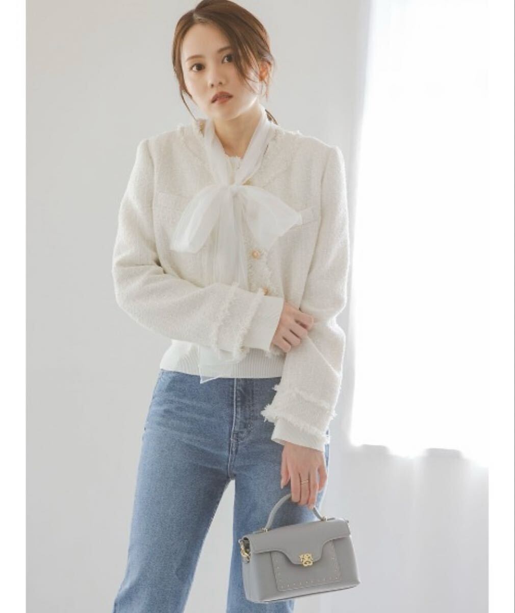 snidel スナイデル ツイードジャケット_画像2