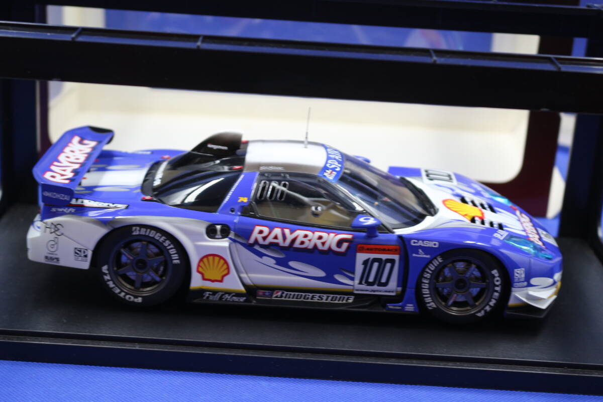 35-10 [現状品][箱イタミ]AUTOart オートアート 1/18 ホンダ NSX 04 JGTC RAYBRING 100 レイブリック 2004_画像5