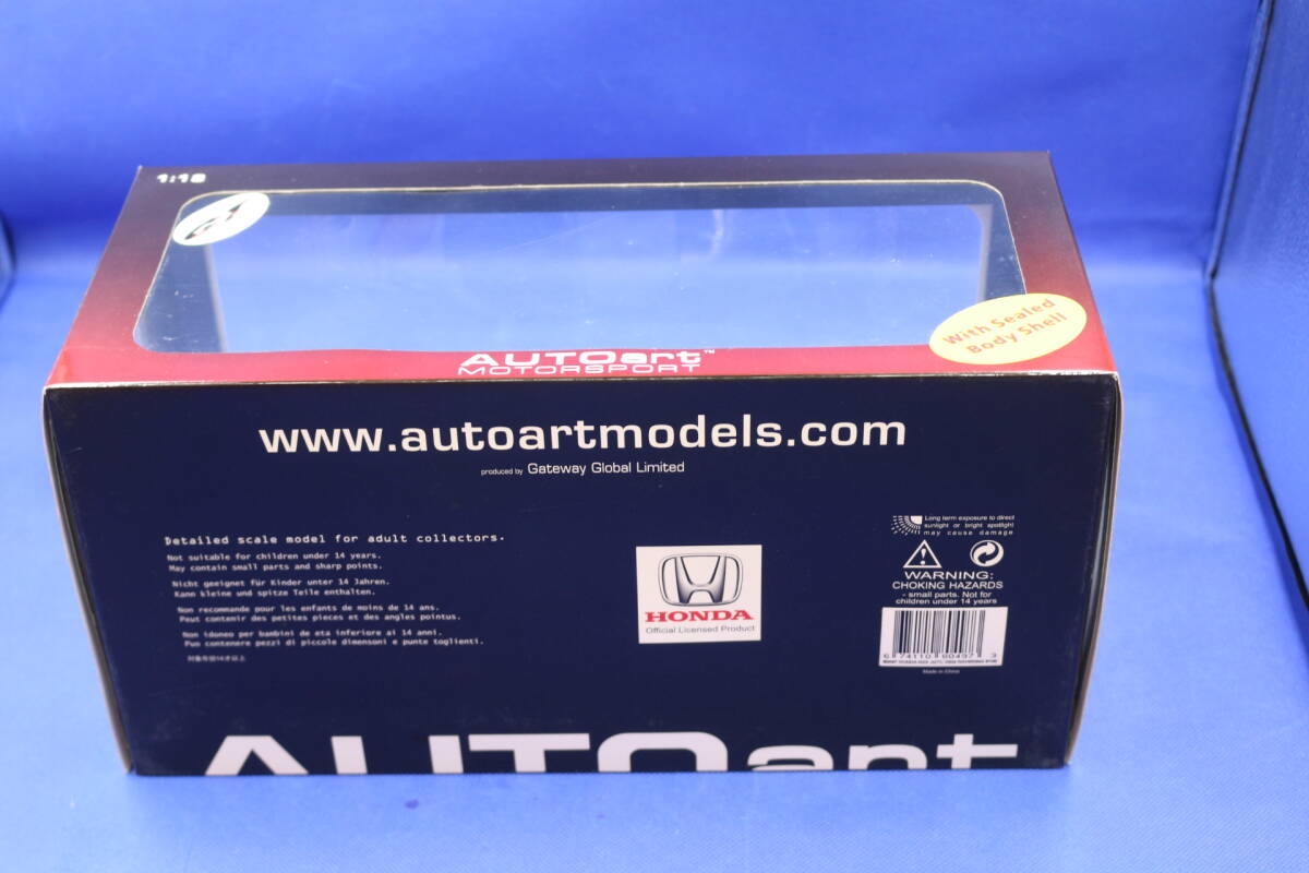 35-10 [現状品][箱イタミ]AUTOart オートアート 1/18 ホンダ NSX 04 JGTC RAYBRING 100 レイブリック 2004_画像2